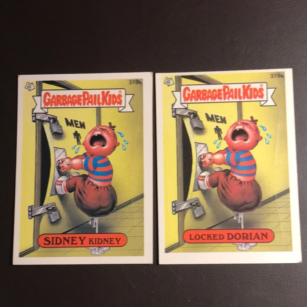 Garbage Pail Kids Sidney Kidney & Locked Dorian Topps Trading Cards Bundle
